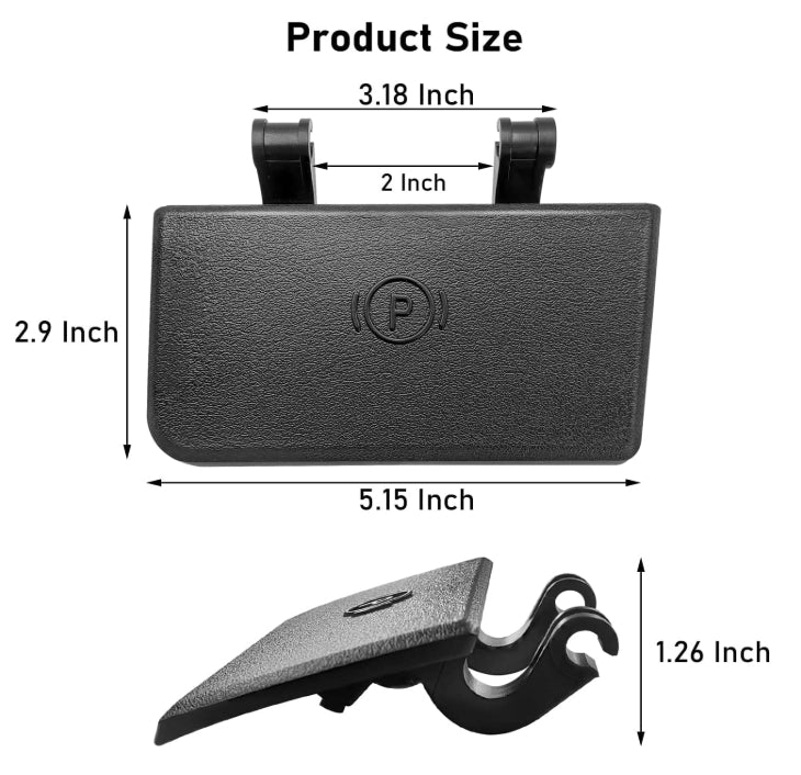 Aftermarket Parking Brake Handle 1NL97DX9AC Replacement for Ram 1500/2500/3500 (2013–2019) مقبض فرامل يد بديل رقم 1NL97DX9AC متوافق مع رام 1500 / 2500 / 3500 موديل