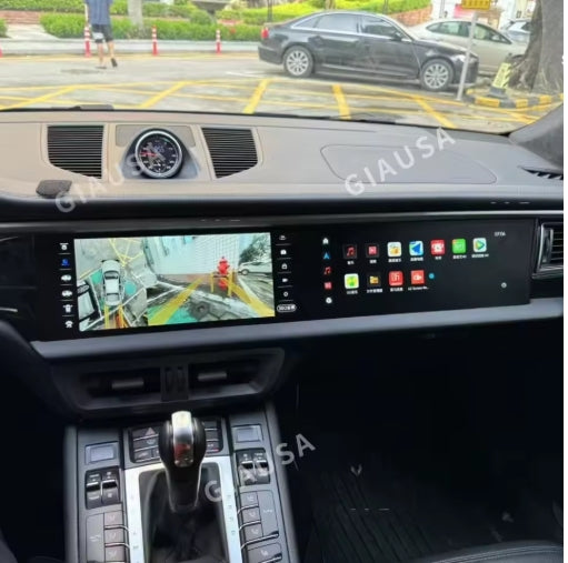 Android 14 Dual Screen Car GPS Radio for Porsche Macan 2010-2017, Multimedia DSP Player, CarPlay, Co-Pilot Display راديو وجي بي إس للسيارة بنظام أندرويد 14 بشاشة مزدوجة لبورش ماكان 2010-2017, مشغل متعدد الوسائط DSP، دعم CarPlay، شاشة مساعد الراكب
