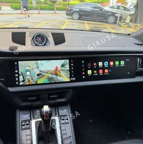Android 14 Dual Screen Car GPS Radio for Porsche Macan 2010-2017, Multimedia DSP Player, CarPlay, Co-Pilot Display راديو وجي بي إس للسيارة بنظام أندرويد 14 بشاشة مزدوجة لبورش ماكان 2010-2017, مشغل متعدد الوسائط DSP، دعم CarPlay، شاشة مساعد الراكب