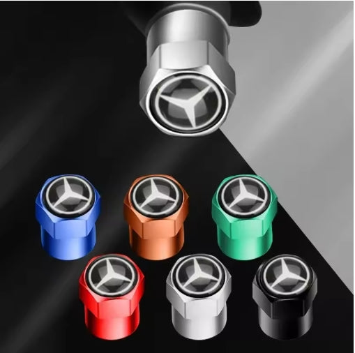 4PCS Mercedes A/B/C/E/S/GLC/GLK/CLA/GLA Class غطاء فتحة هواء اطار  4 قطع لمرسيدس