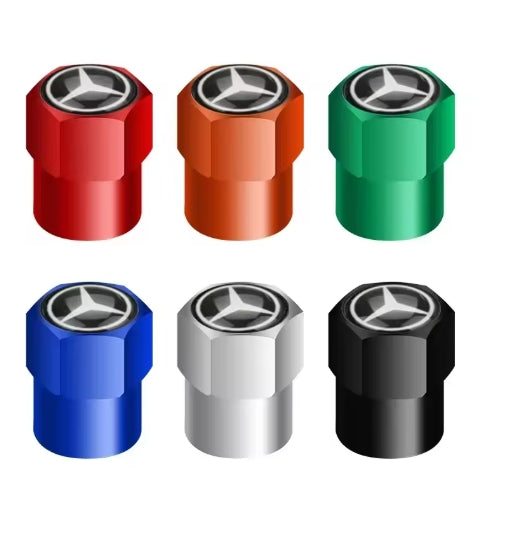 4PCS Mercedes A/B/C/E/S/GLC/GLK/CLA/GLA Class غطاء فتحة هواء اطار  4 قطع لمرسيدس