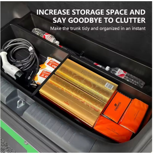Car Bottom Storage Box for BYD Seagull 2023-2025, ABS Cargo Organizer, Extra Storage Extension, Practical Accessories صندوق تخزين سفلي للسيارة لسيارة BYD Seagull 2023-2025, منظم شحن ABS، توسيع مساحة التخزين، اكسسوارات عملية