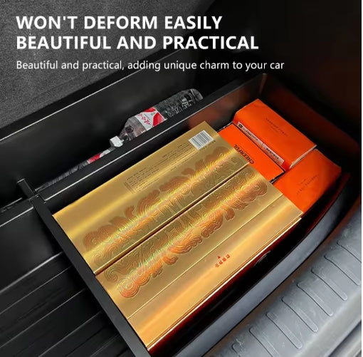 Car Bottom Storage Box for BYD Seagull 2023-2025, ABS Cargo Organizer, Extra Storage Extension, Practical Accessories صندوق تخزين سفلي للسيارة لسيارة BYD Seagull 2023-2025, منظم شحن ABS، توسيع مساحة التخزين، اكسسوارات عملية