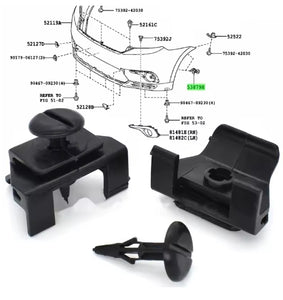 10X Front Bumper & Fender Retainer Clips for Toyota & Lexus, Easy Install, Secure Fit 10X مشابك تثبيت صدام أمامي وفندر للسيارات تويوتا ولكزس | سهولة تركيب وثبات قوي