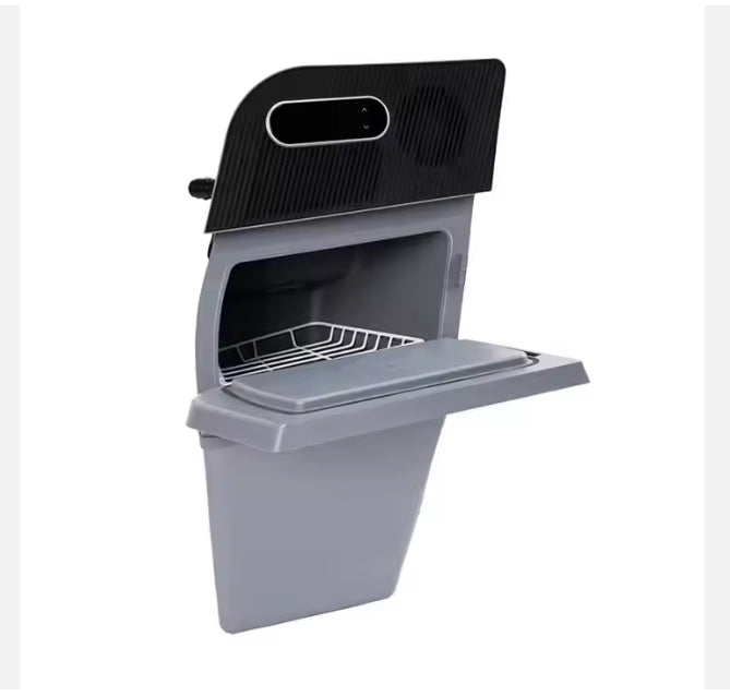 Tesla Model Y 12V Portable Car Fridge, High-Grade Dual Zone Refrigerator, Travel Cooler & Freezer ثلاجة سيارة محمولة 12 فولت لتسلا موديل Y – ثلاجة وفريزر مزدوجة عالية الجودة للسفر والتخييم