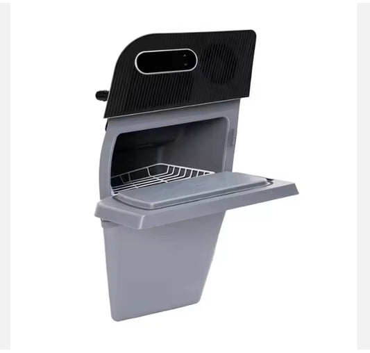 Tesla Model Y 12V Portable Car Fridge, High-Grade Dual Zone Refrigerator, Travel Cooler & Freezer ثلاجة سيارة محمولة 12 فولت لتسلا موديل Y – ثلاجة وفريزر مزدوجة عالية الجودة للسفر والتخييم