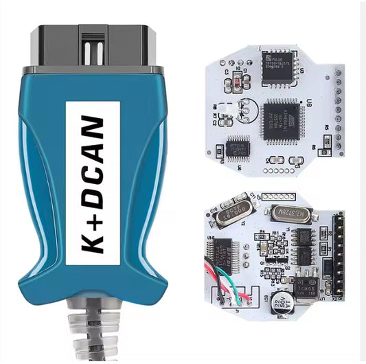 FTDI FT232RL OBD2 Diagnostic Scanner Cable, K+DCAN Interface Tool for BMW, K-Line & DCAN Car Diagnostics جهاز فحص سيارات OBD2 FTDI FT232RL مع كابل تشخيص K+DCAN واجهة K-LINE وDCAN متوافق مع سيارات BMW