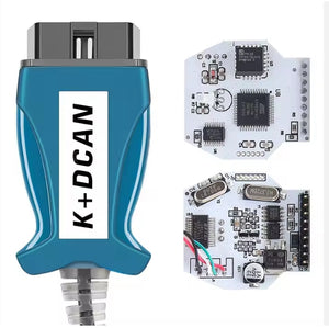FTDI FT232RL OBD2 Diagnostic Scanner Cable, K+DCAN Interface Tool for BMW, K-Line & DCAN Car Diagnostics جهاز فحص سيارات OBD2 FTDI FT232RL مع كابل تشخيص K+DCAN واجهة K-LINE وDCAN متوافق مع سيارات BMW
