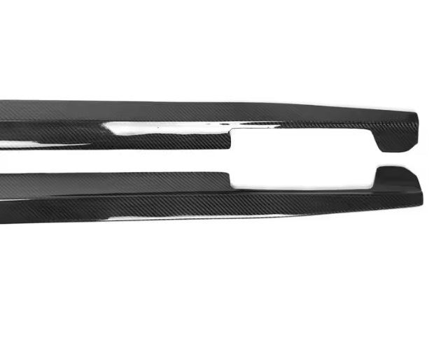 BMW 3 Series G20 Side Skirts 2020+ | Gloss Black Carbon Fiber AC Style Body Kit Upgrade عتبات جانبية كربون فايبر أسلوب AC لسيارة بي إم دبليو الفئة 3 G20 2020+ باللون الأسود اللامع