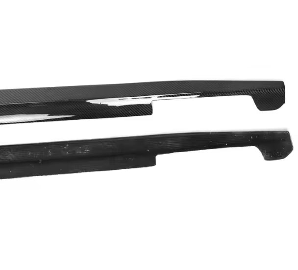 BMW 3 Series G20 Side Skirts 2020+ | Gloss Black Carbon Fiber AC Style Body Kit Upgrade عتبات جانبية كربون فايبر أسلوب AC لسيارة بي إم دبليو الفئة 3 G20 2020+ باللون الأسود اللامع