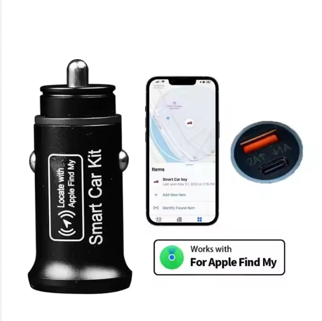 AP200 Mini Car GPS Tracker, Smart Charger, Anti-Lost Device, Find My App Compatible for iOS جهاز تتبع GPS للسيارة AP200 صغير الحجم, شاحن ذكي، مضاد للفقدان، متوافق مع تطبيق Find My لأجهزة iOS