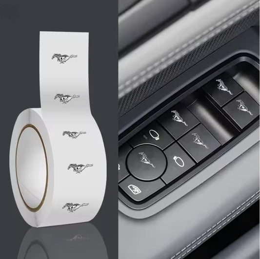 Interior Emblem Badge for Ford, 1 Piece, Stylish & Easy Install شارة تزيين داخلية لفورد – قطعة واحدة، أنيقة وسهلة التركيب