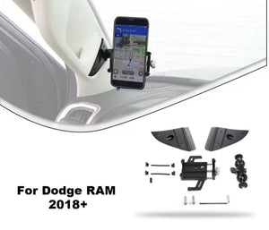 Alayjah, Bawa A-Pillar Grab Handle Phone Mount for Dodge Ram 2018–2024, 1-piece, Stable, Easy Access & No-Drill Install حامل جوال من على عمود لسيارات دودج رام 2018–2024 , ثابت، وصول سهل، بدون حفر