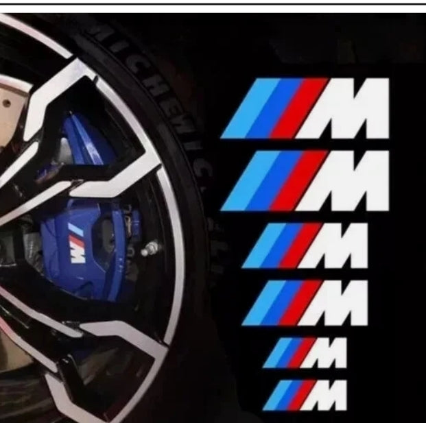 Holographic ABS M Car Body Logo Badge for BMW X1/X3/X5/X7/E71, Side & Rear Trunk Decorative Sticker, M Power Style شعار جانبي وخلفي ثلاثي الأبعاد M من ABS هولوجرافي لسيارات BMW X1/X3/X5/X7/E71, ملصق زينة رياضي M Power