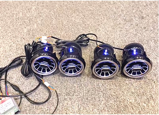 Air Conditioning Vents with Ambient Atmosphere Light for Mercedes Benz SLK/GLK, Stylish Interior Upgrade فتحات تكييف مع إضاءة محيطية داخلية لمرسيدس بنز SLK/GLK, ترقية أنيقة لداخلية السيارة