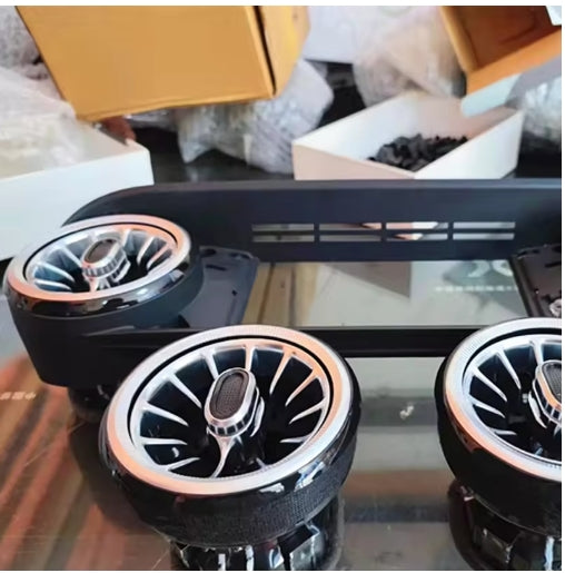 Air Conditioning Vents with Ambient Atmosphere Light for Mercedes Benz SLK/GLK, Stylish Interior Upgrade فتحات تكييف مع إضاءة محيطية داخلية لمرسيدس بنز SLK/GLK, ترقية أنيقة لداخلية السيارة