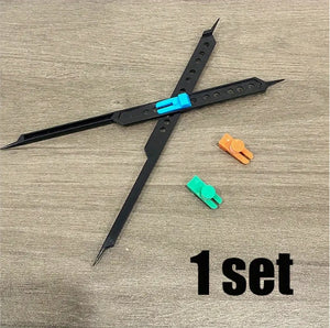 Adjustable Precision Sketching Ruler, Custom Measurements for Artists, Designers & Technical Drawings فرجار رسم دقيق قابل للتعديل, قياسات مخصصة للفنانين والمصممين والرسومات التقنية