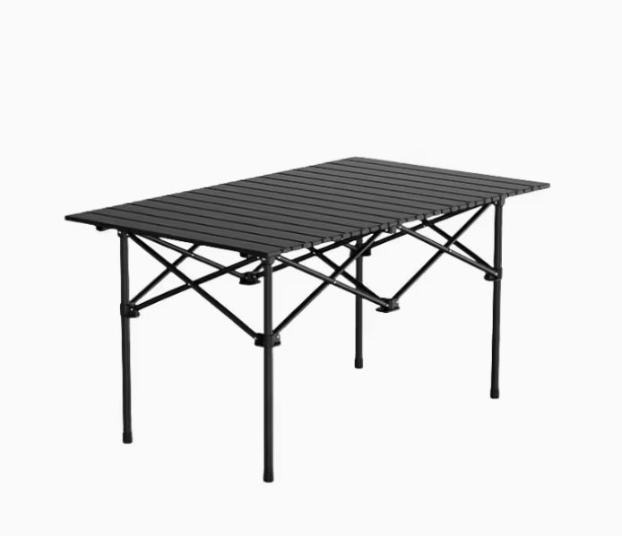 Portable Stainless Steel Folding Table – Heavy-Duty, Lightweight & Stable Outdoor Picnic and Camping Table طاولة قابلة للطي من الستانلس ستيل – متينة وخفيفة الوزن للاستخدام الخارجي في التخييم والرحلات والـBBQ