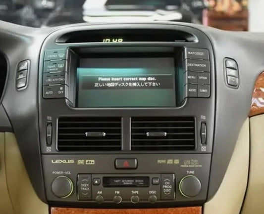 Used Lexus LS430 2000-2006 Radio Navigation Head Unit | لكزس LS430 شاشة راديو ملاحة