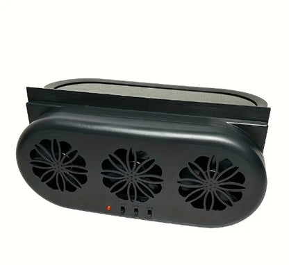 Alayjah, Solar Car Exhaust Fan, 1 Pc, Dual USB/Solar, 3-Speed Vent, Easy Install, Keeps SUV/Truck Cool ألايجاه، مروحة عادم شمسية للسيارة، USB مزدوج، 3 سرعات، سهلة التركيب، تبريد SUV/شاحنة