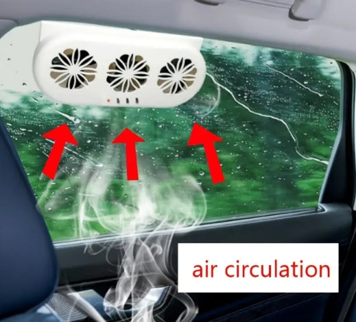 Alayjah, Solar Car Exhaust Fan, 1 Pc, Dual USB/Solar, 3-Speed Vent, Easy Install, Keeps SUV/Truck Cool ألايجاه، مروحة عادم شمسية للسيارة، USB مزدوج، 3 سرعات، سهلة التركيب، تبريد SUV/شاحنة