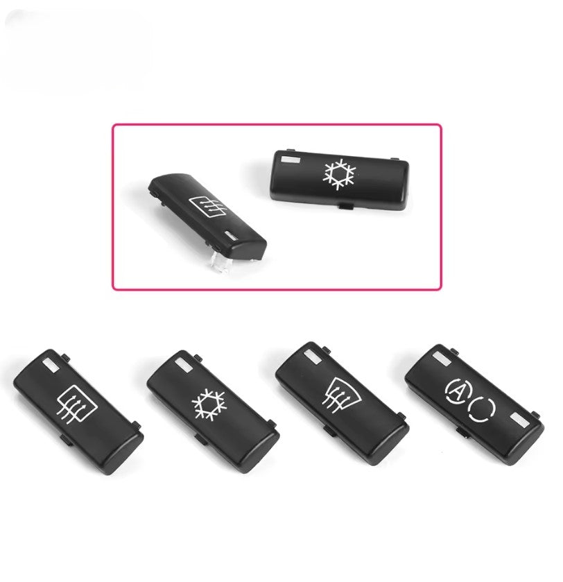 BMW E39 E53 Climate Control Button Cover Set , AC Switch Key Replacement for 5 Series, X5 غطاء أزرار وحدة التحكم في التكييف لبي إم دبليو E39 وE53, بديل مفاتيح AC لسلسلة 5 وX5