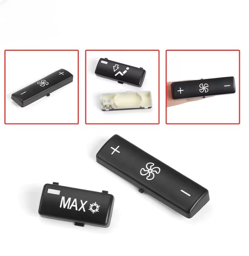 BMW E39 E53 Climate Control Button Cover Set , AC Switch Key Replacement for 5 Series, X5 غطاء أزرار وحدة التحكم في التكييف لبي إم دبليو E39 وE53, بديل مفاتيح AC لسلسلة 5 وX5