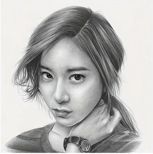 Custom Hand-Drawn Pencil Portrait, Personalized Artwork from Your Photo, Perfect Gift for Weddings & Special Occasions لوحة شخصية مرسومة بالقلم الرصاص, رسم مخصص من صورتك، هدية مثالية لحفلات الزفاف والمناسبات الخاصة