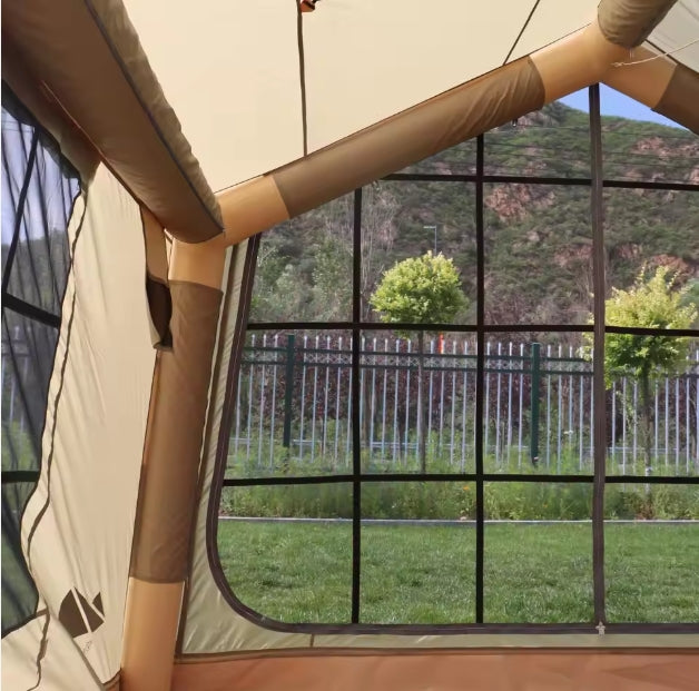 Family Cabin Camping Tent 3x3m – Waterproof Outdoor Shelter for Groups & Travel خيمة تخييم عائلية مقاس 3×3 متر مقاومة للماء – مأوى خارجي للرحلات والتخييم