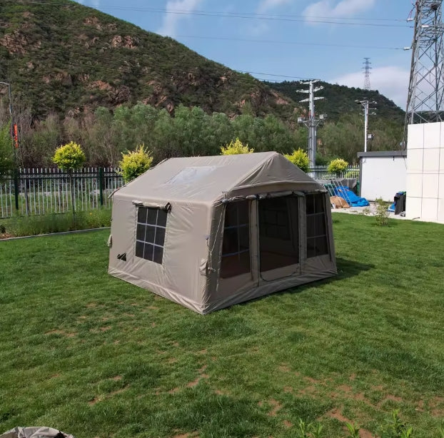 Family Cabin Camping Tent 3x3m – Waterproof Outdoor Shelter for Groups & Travel خيمة تخييم عائلية مقاس 3×3 متر مقاومة للماء – مأوى خارجي للرحلات والتخييم