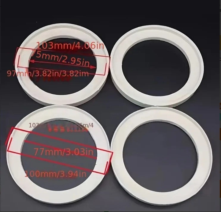 Car Audio 3-Way Frequency Bracket, 3rd Gen Molded Base for Speaker Upgrade  قاعدة تثبيت صوتية ثلاثية النقاط للسيارة, الجيل الثالث لتعديل السماعات