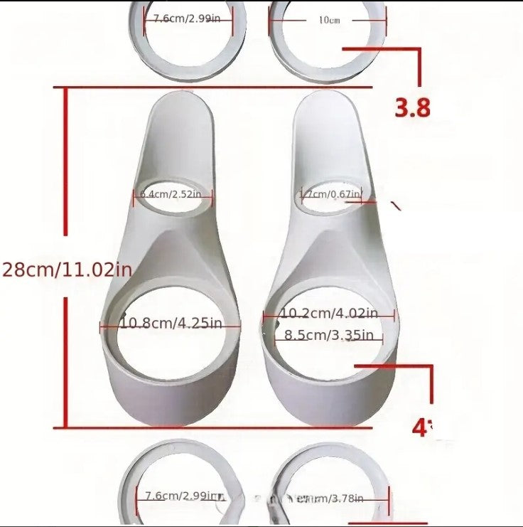 Car Audio 3-Way Frequency Bracket, 3rd Gen Molded Base for Speaker Upgrade  قاعدة تثبيت صوتية ثلاثية النقاط للسيارة, الجيل الثالث لتعديل السماعات