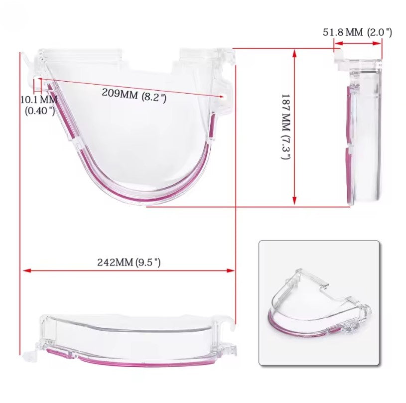 Alayjah, VR-Clear Timing Belt Cover for Honda Civic 96-00 EK EG D15 D16, Turbo Cam Pulley Protection | VR6337 غطاء شفاف لتوقيت سير الكام + بكرة كامة تيربو لهوندا سيفيك 1996-2000 EK EG D15 D16 – حماية عالية | VR6337