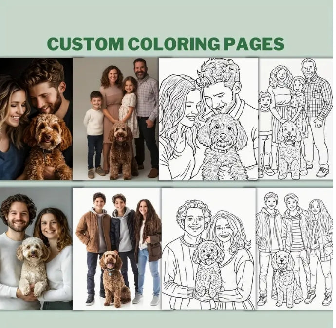 [Birthday Surprise] Coloring Book, [مفاجأة عيد ميلاد] كتاب تلوين مخصص بالصور