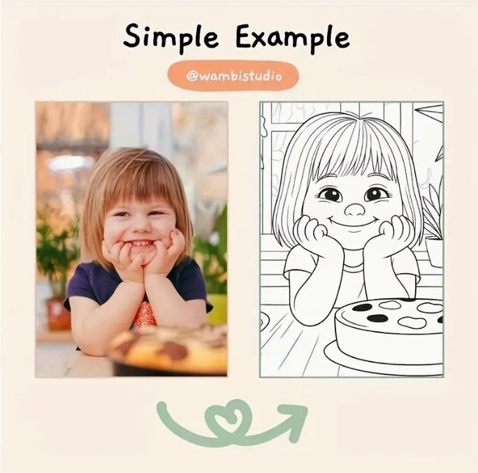 [Birthday Surprise] Coloring Book, [مفاجأة عيد ميلاد] كتاب تلوين مخصص بالصور