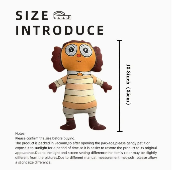 Plush Pillow Personalized for Your Child Drawing حول رسومات طفلك لدمية