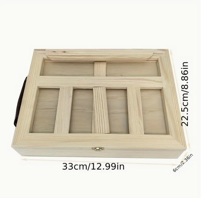 Portable Wooden Desktop Easel Set, Adjustable Canvas Holder with Paintbrushes for Adult Artists  حامل قابل للتعديل مع فراشي رسم للفنانين الكبار