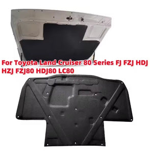Cotton Car Engine Soundproof & Heat Insulation Pad with Buckle, Fits Toyota Land Cruiser 80 Series FJ, FZJ, HDJ, HZJ, LC80 وسادة عزل حراري وامتصاص صوت المحرك من القطن مع مشبك, مناسبة لتويوتا لاند كروزر سلسلة 80 FJ، FZJ، HDJ، HZJ، LC80