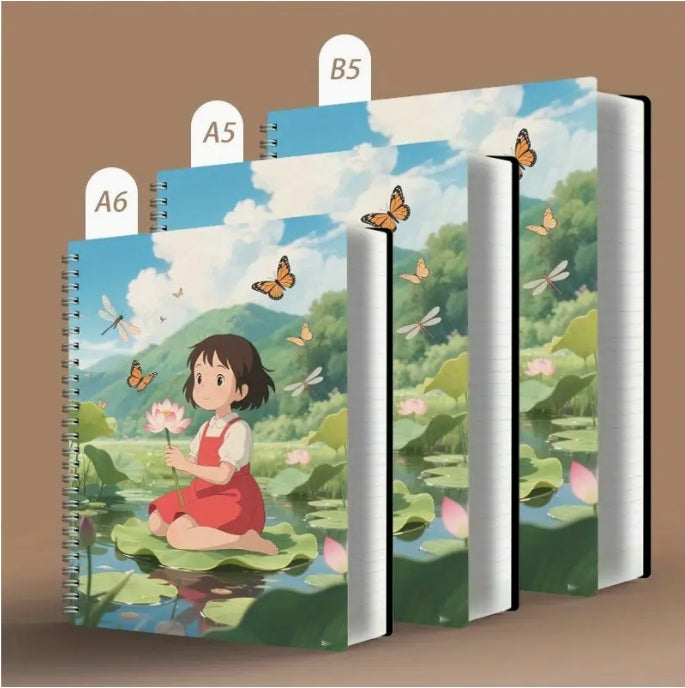 Personalized Custom Notebook, Upload Cover, Lined Pages, Spiral Bound, A5/B5/A6 دفتر مخصص شخصي, رفع صورة الغلاف، صفحات مسطرة، حلزوني، مقاسات A5/B5/A6