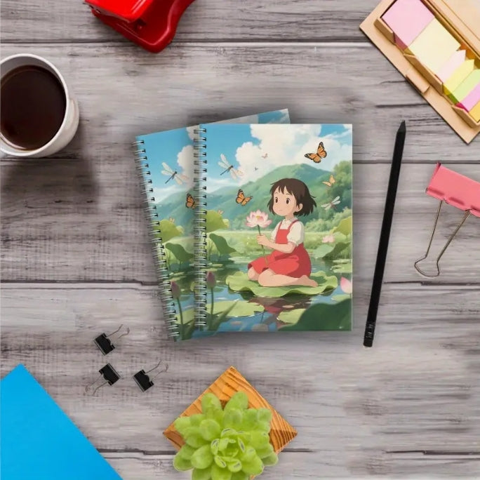 Personalized Custom Notebook, Upload Cover, Lined Pages, Spiral Bound, A5/B5/A6 دفتر مخصص شخصي, رفع صورة الغلاف، صفحات مسطرة، حلزوني، مقاسات A5/B5/A6