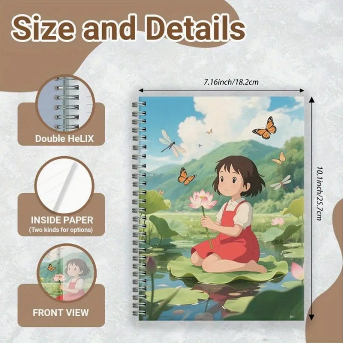 Personalized Custom Notebook, Upload Cover, Lined Pages, Spiral Bound, A5/B5/A6 دفتر مخصص شخصي, رفع صورة الغلاف، صفحات مسطرة، حلزوني، مقاسات A5/B5/A6