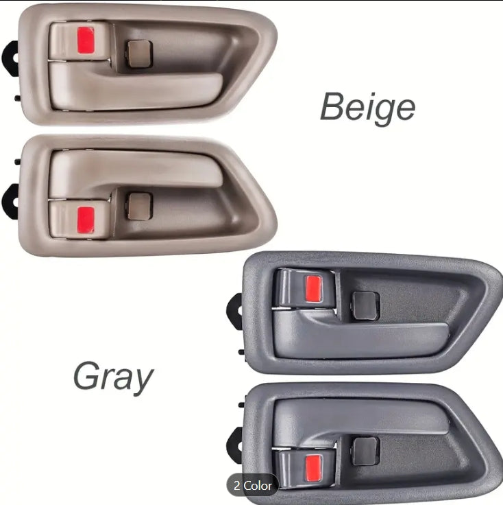 Alayjah, Interior Door Handle for Toyota Camry 1997–2001 | Front & Rear | Driver & Passenger Side | Beige مقابض أبواب داخلية لتويوتا كامري 1997–2001 | أمامية وخلفية | جهة السائق والراكب | لون بيج