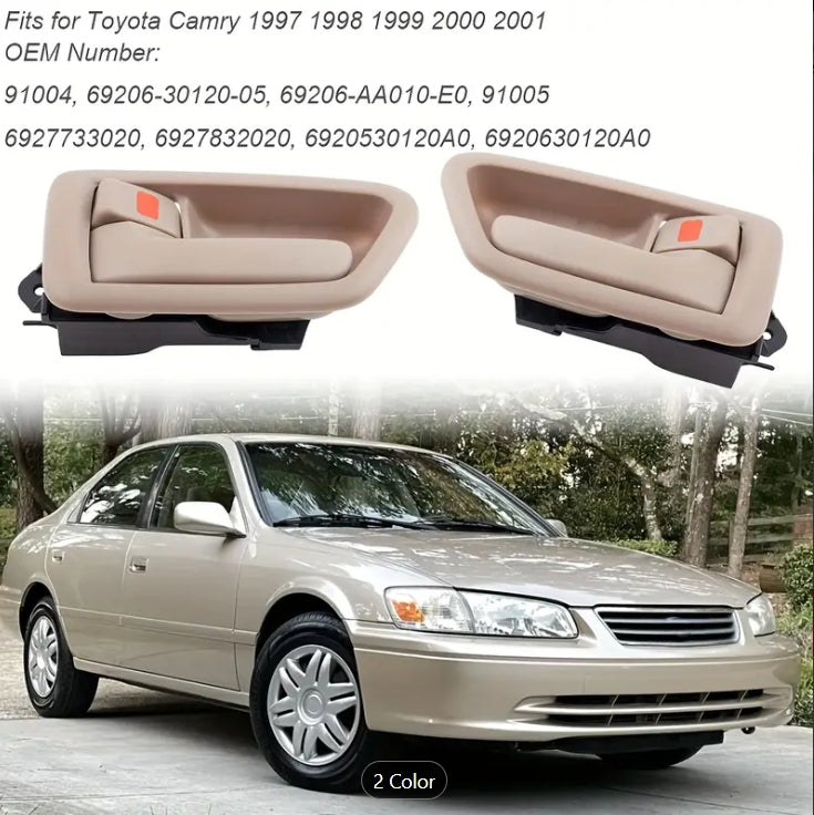 Alayjah, Interior Door Handle for Toyota Camry 1997–2001 | Front & Rear | Driver & Passenger Side | Beige مقابض أبواب داخلية لتويوتا كامري 1997–2001 | أمامية وخلفية | جهة السائق والراكب | لون بيج