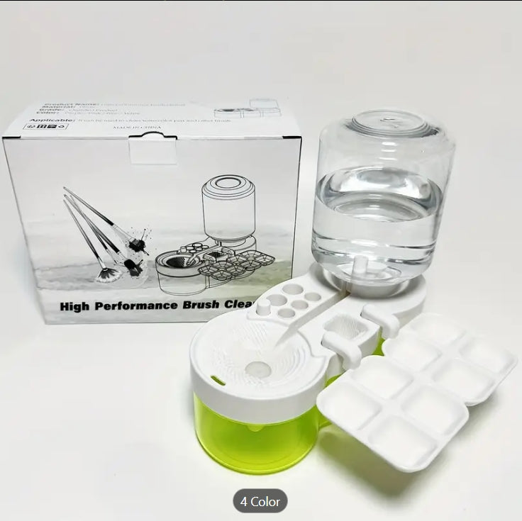 Alayjah, 2025 Expandable Paint Brush Rinser & Tray, Water Circulation Cleaner for All Paint Types منظف فرشاة دهان قابل للتوسيع 2025 مع صينية ومرشح مياه لجميع أنواع الطلاء