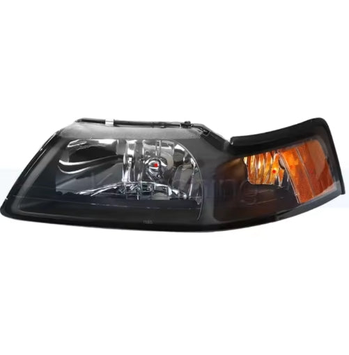 Kamshing Front Bumper Top Pair, For Ford Mustang 1999–2004, Durable Headlight Cover Replacement كامشين زوج غطاء صدام أمامي علوي, لفورد موستانج 1999–2004، بديل متين لغطاء المصابيح