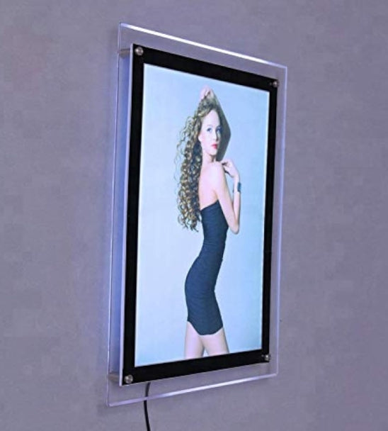 Alayjah, LIGHTPICS A3 LED Illuminated Art Frame – Backlit Aluminum Light Box with Tempered Glass إطار عرض مضيء LIGHTPICS A3 – صندوق إضاءة LED بإطار ألمنيوم وزجاج مقوى