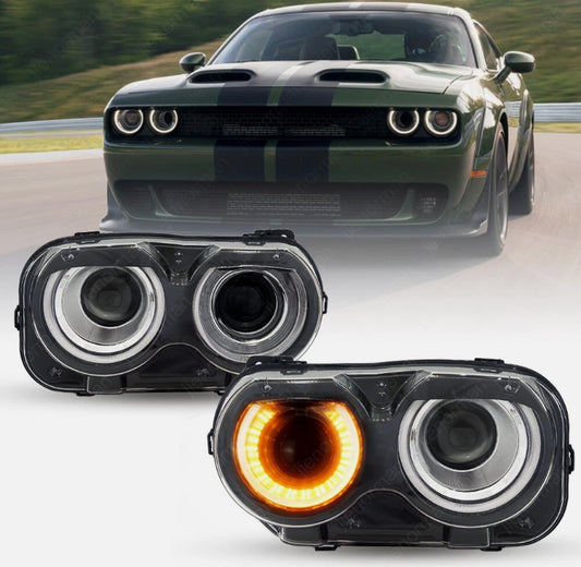 New Dodge Challenger 4th generation 2015-2023 Headlight Assembly – Driver & Passenger Side
مصابيح أمامية جديدة دودج تشالنجر الجيل الرابع 2015–2023 (يمين ويسار)
