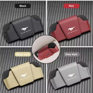 Universal Car Sun Visor Sunglasses Holder for Ford Mustang/Fiesta/Fusion حامل نظارات شمسية للسيارة، يناسب فورد موستانج/فييستا/فيوجن
