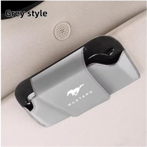 Universal Car Sun Visor Sunglasses Holder for Ford Mustang/Fiesta/Fusion حامل نظارات شمسية للسيارة، يناسب فورد موستانج/فييستا/فيوجن