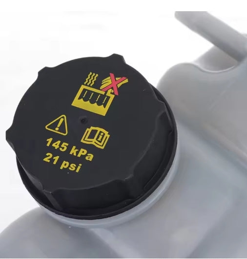 Radiator Expansion Tank with Cover, Ford Mustang 2015–2022, خزان المبرد مع الغطاء, بديل لفورد موستانج 2015–2022،